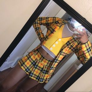 Yellow School Girl Outfit Set